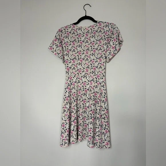 I Joah Floral Wrap Short Spring/Summer Dress Size L Lightweight Flowy Beachy - Picture 6 of 11